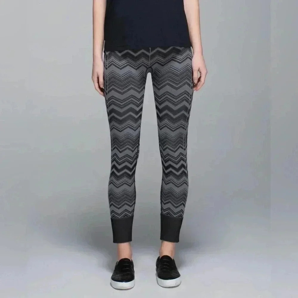 Lululemon Ebb To Street Pant yoga athletic lightweight Heathered Slate legging 8